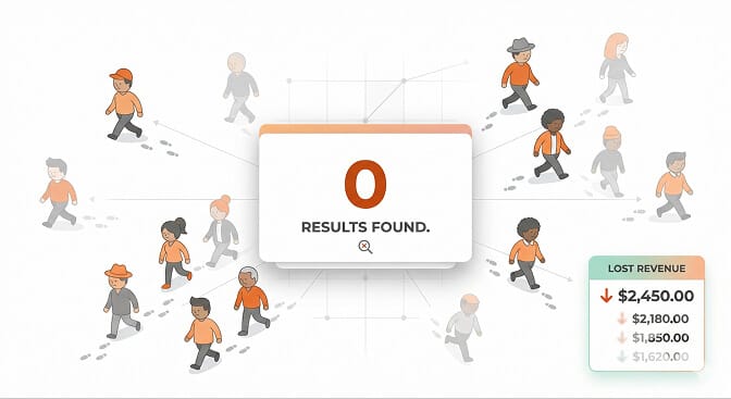 Revenue lost when Shopify stores ignore ecommerce search enrichment opportunities