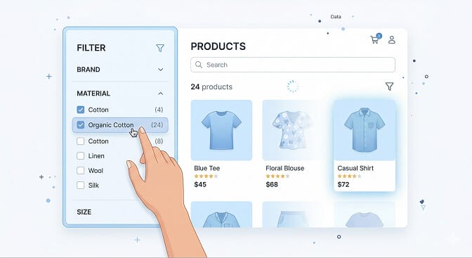 Instant filter results without apply button