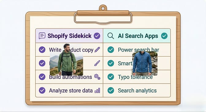 Shopify Sidekick and AI search working together in practice