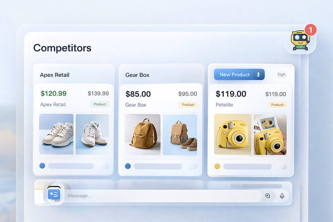 AI agent monitoring competitor pricing and ads for ecommerce