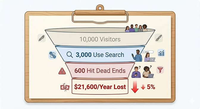 Revenue math for type-ahead search on ecommerce stores