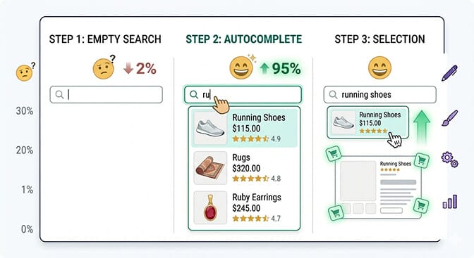 How predictive search works on Shopify stores
