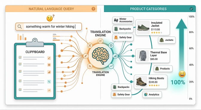 Natural language processing layer for understanding search intent