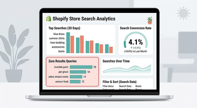 Use search analytics to merchandise smarter on Shopify