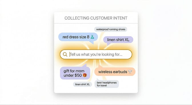 The search bar is where customers tell you what they want