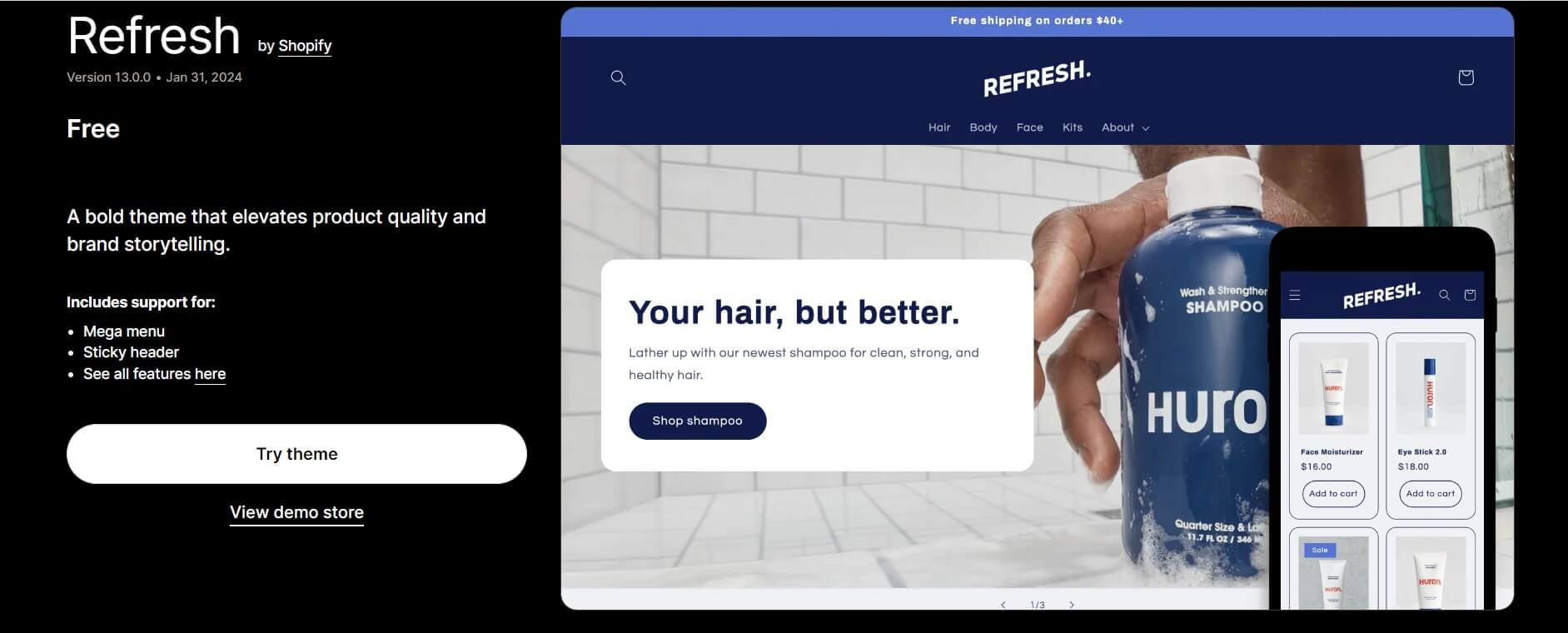 Shopify Refresh Theme